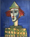 Le Clown-huile/toile-65x54-2024