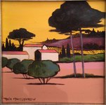 Provence - huile/toile - 20x20 - 2017