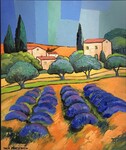 Les Lavandes-huile/toile-65x54-2024