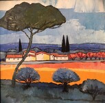Proven&ccedil;al - huile / toile - 50 x 50 - 2023