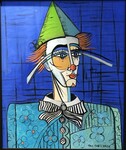 Clown-huile/toile - 65x54 - 2024