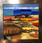 Lauragais - huile / toile - 80 x 80 - 2018